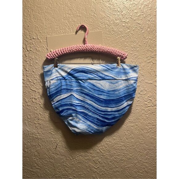 Outdoor Oasis Blue Marble Medium Coverage Swimsuit Bottom Woman’s 1X NEW - Picture 7 of 10